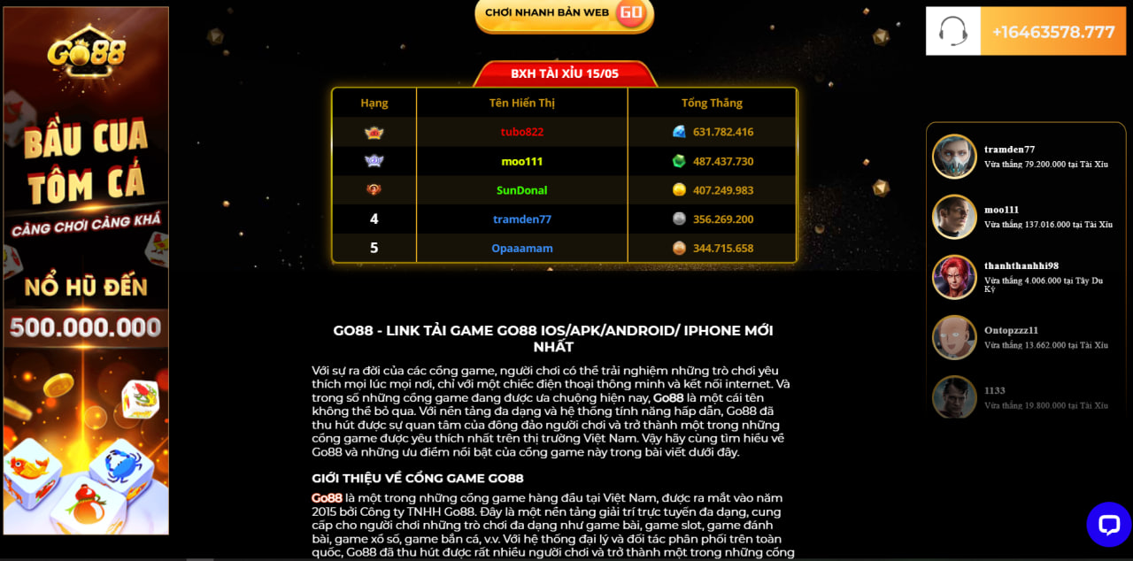 Tải Tool Go88 iOS Tận Hưởng Casino Hấp Dẫn Ngay Trên Điện Thoại