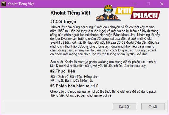 Download Kholat Việt Hóa Full [3.3GB – Đã Test 100%]